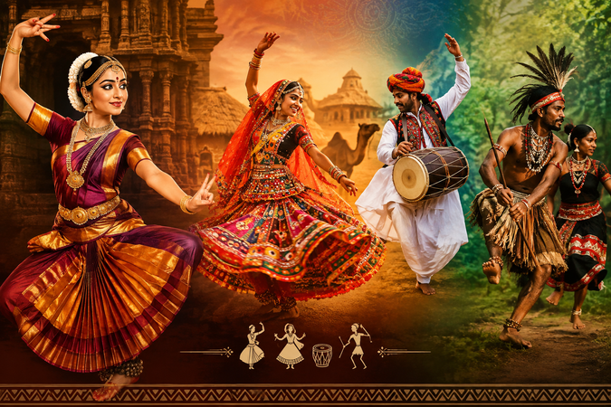 Indian Classical, Folk and Tribal Dances: Complete List, States, History and Famous Dancers